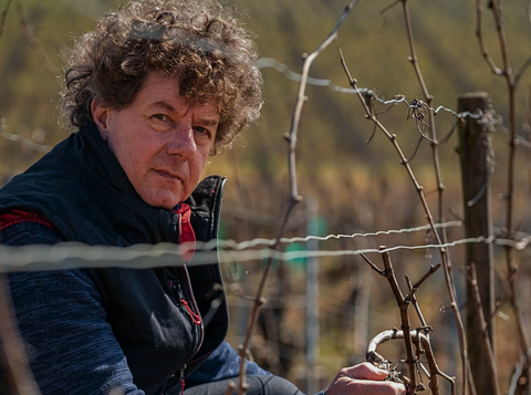 Philippe Pacalet winemaker in the vineyards of Beaune  - Wine Source Official Distribution